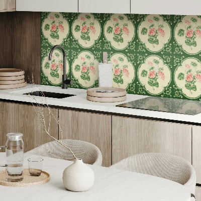 Panou perete Model floral cu frunze