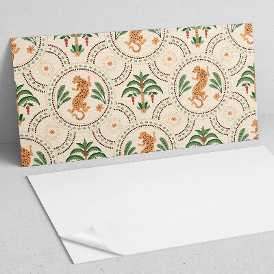 Panou decorativ pvc Imprimeu tropical de leopard