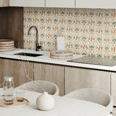 Panou decorativ pvc Imprimeu tropical de leopard