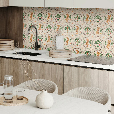 Panou decorativ pvc Imprimeu tropical de leopard