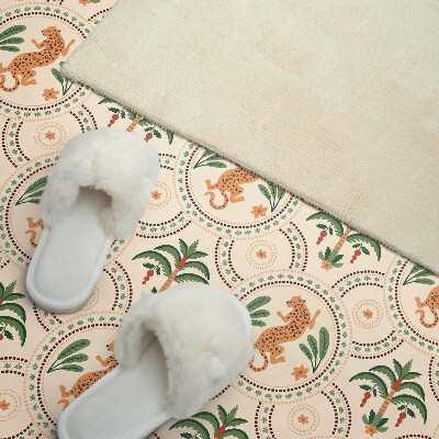 Panou decorativ pvc Imprimeu tropical de leopard