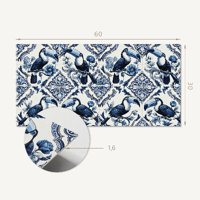 Panou de perete Tucan pe plăci decorative