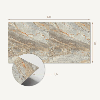 Panou decorativ pvc Model de marmură cu nervuri