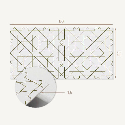 Panou de perete Model de linii geometrice