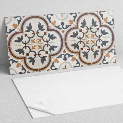Panou decorativ pvc Model floral în carouri