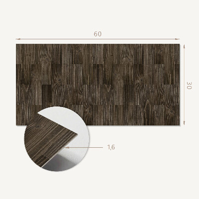 Panou decorativ pvc Model de scânduri de lemn