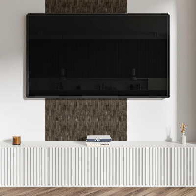 Panou decorativ pvc Model de scânduri de lemn