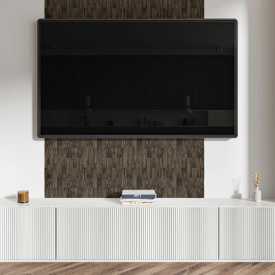 Panou decorativ pvc Model de scânduri de lemn