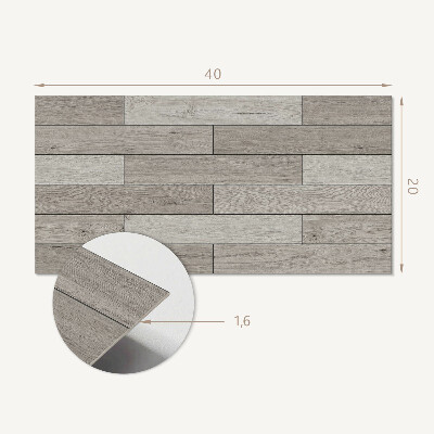 Panou decorativ pvc Scânduri din lemn