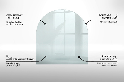 Sticlă sub șemineu transparent