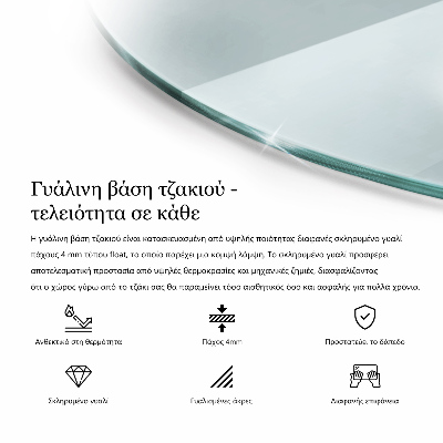 Sticlă sub șemineu transparent
