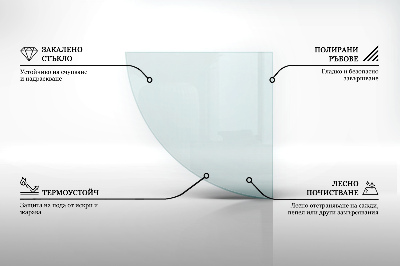 Placă de sticlă pentru șemineu transparent