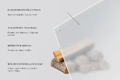 Placă de protecție semitransparentă pentru șemineu în formă de sfert de cerc