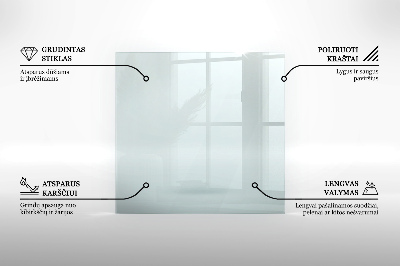 Sticlă securizată protecție sub sobă hexagonală transparentă