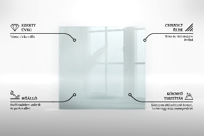 Sticlă securizată protecție sub sobă hexagonală transparentă