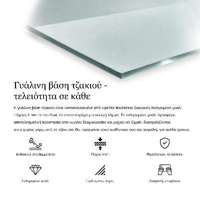 Sticlă securizată protecție sub sobă hexagonală transparentă