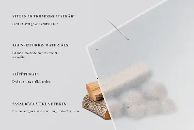 Protecție rotundă semitransparentă sub sobă