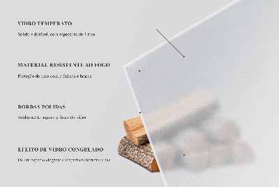 Protecție sub sobă Rotundă semitransparentă