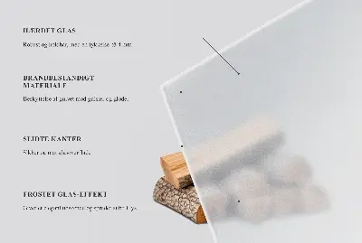 Protecție rotundă semitransparentă sub sobă