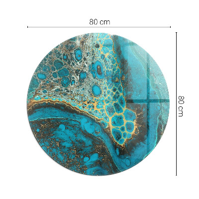 Sticlă securizată protecție sub sobă Model organic în stil abstract