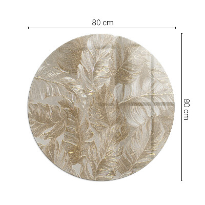 Sticlă securizată protecție sub sobă Modele delicate de frunze