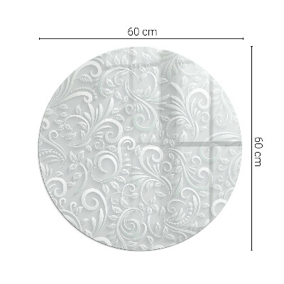 Placă de sticlă pentru șemineu Motiv de plante elegant