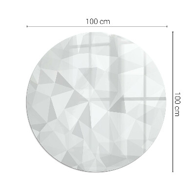Sticlă securizată protecție sub sobă Abstracția geometrică în forme