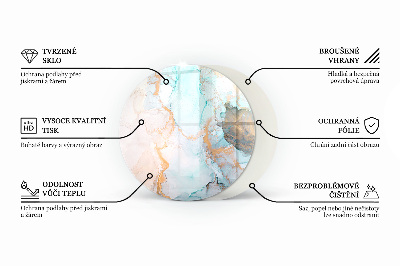 Placă de sticlă pentru șemineu Model de forme tridimensionale
