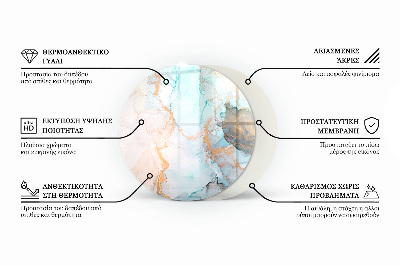 Placă de sticlă pentru șemineu Model de forme tridimensionale