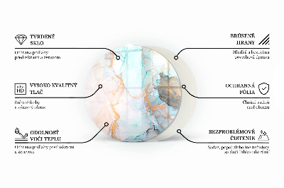 Placă de sticlă pentru șemineu Model de forme tridimensionale