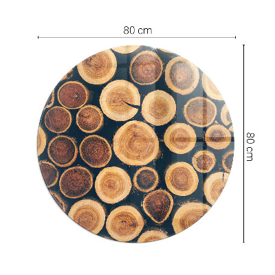 Sticlă securizată protecție sub sobă Cutie cu rama din lemn