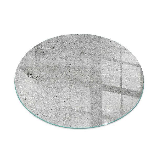 Sticlă securizată protecție sub sobă Beton brut într-un stil minimalist