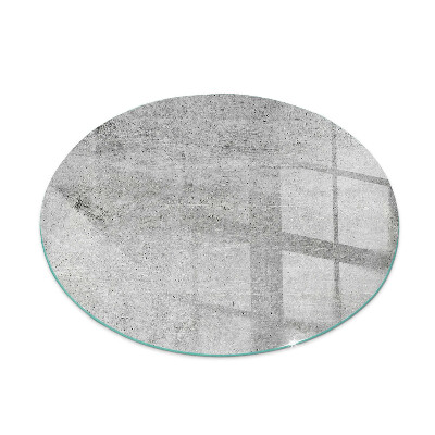 Sticlă securizată protecție sub sobă Beton brut într-un stil minimalist