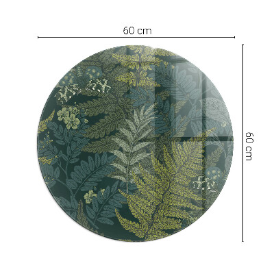 Sticlă securizată protecție sub sobă Modele de plante cu fluturi
