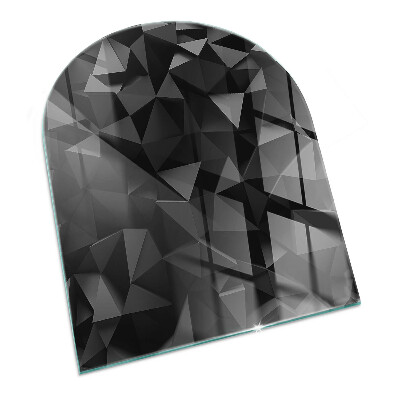 Glass hearth for log burner Geometrie tridimensională