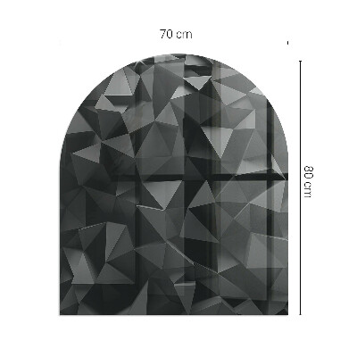 Glass hearth for log burner Geometrie tridimensională