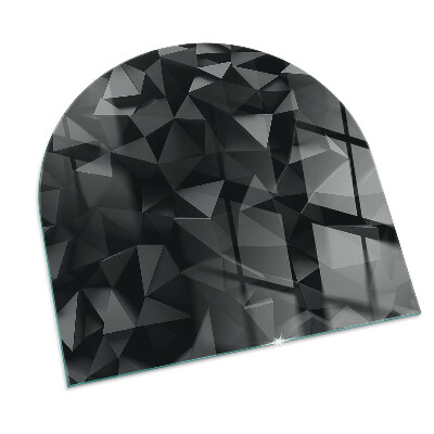 Glass hearth for log burner Geometrie tridimensională