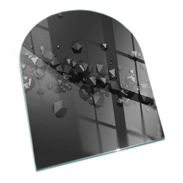 Glass hearth for log burner Nor abstract de solide