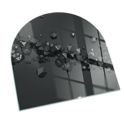 Glass hearth for log burner Nor abstract de solide