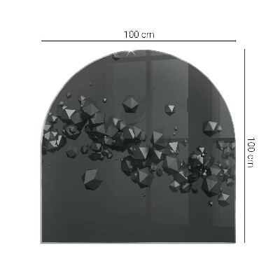 Glass hearth for log burner Nor abstract de solide