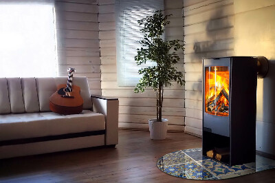 Glass hearth for log burner Modele de plăci ceramice