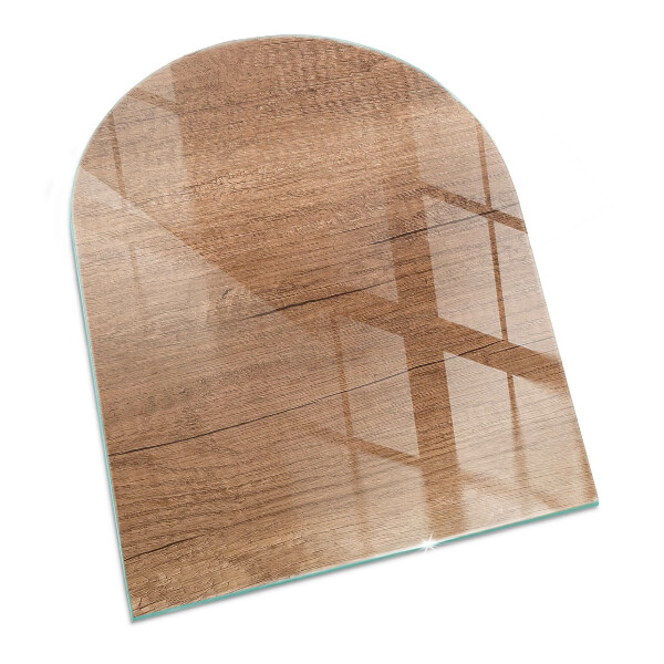 Glass hearths for wood burners Model din lemn natural