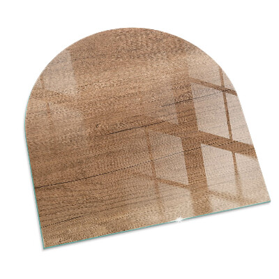 Glass hearths for wood burners Model din lemn natural