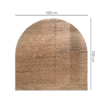 Glass hearths for wood burners Model din lemn natural