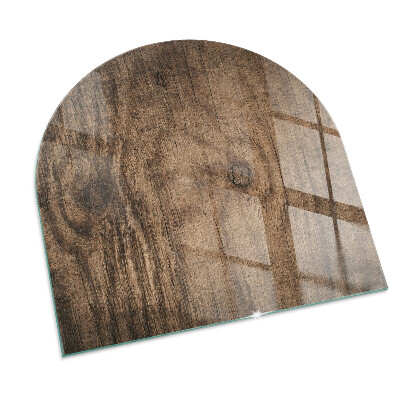 Glass hearth for log burner Model din lemn natural