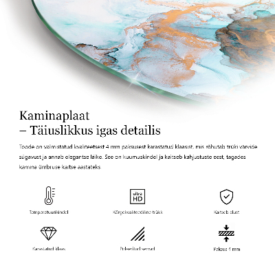 Glass hearths for wood burners Textura piatra naturala
