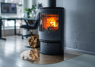 Glass hearths for wood burners Textura piatra naturala