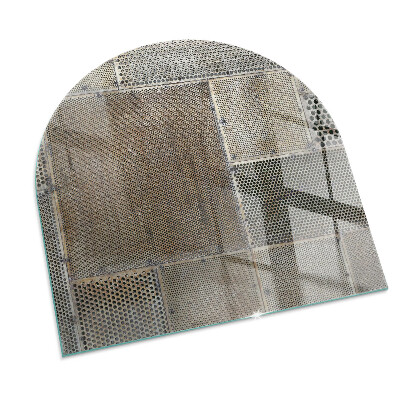 Glass hearth for log burner Model de tablă perforată