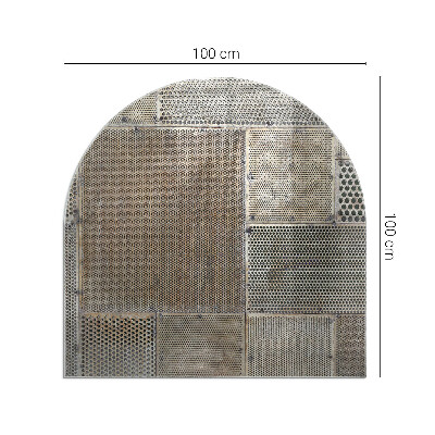 Glass hearth for log burner Model de tablă perforată
