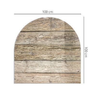 Glass hearth for log burner Scândura de lemn în aspect